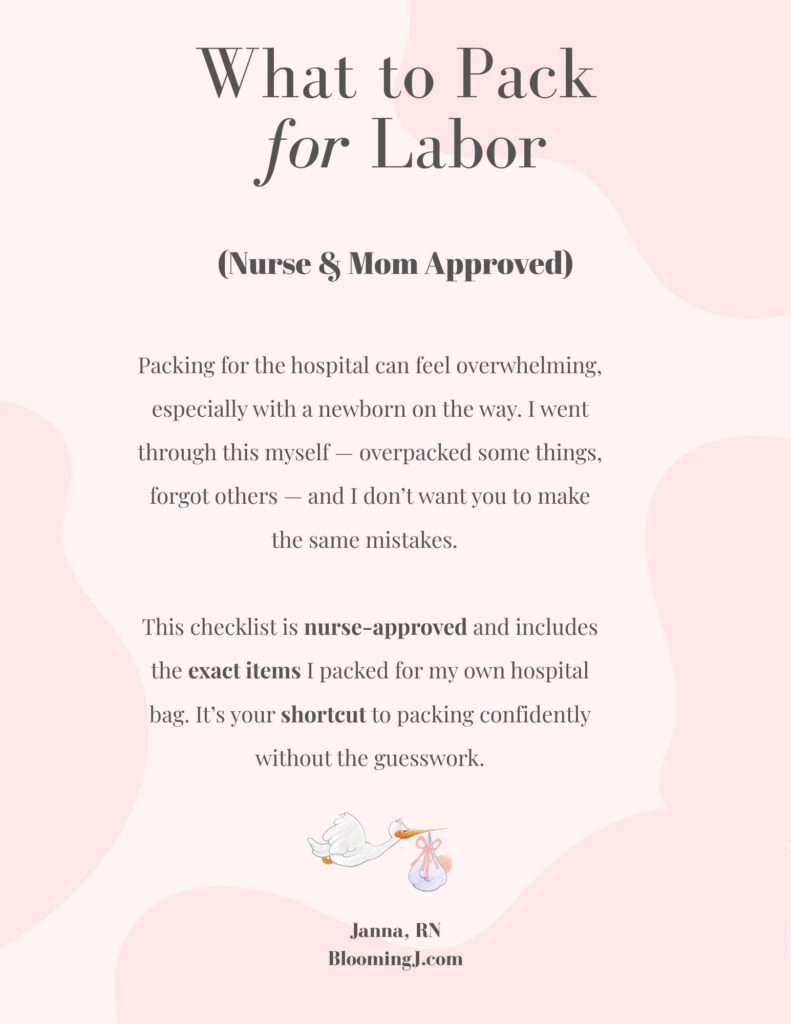 what to pack for labor